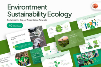 Environtment Sustainability Ecology PowerPoint Template